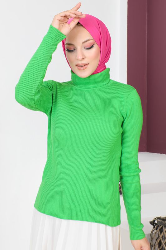 Rollkragenpullover kurz