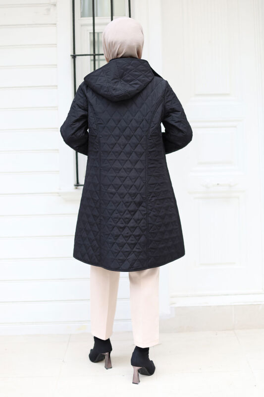 Jacke Innen mit Veloursstoff / Kurz / Schwarz