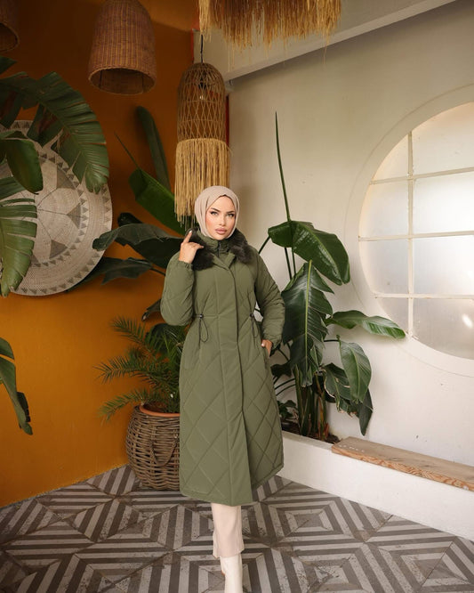 Puffer-Jacke Nova / Khaki